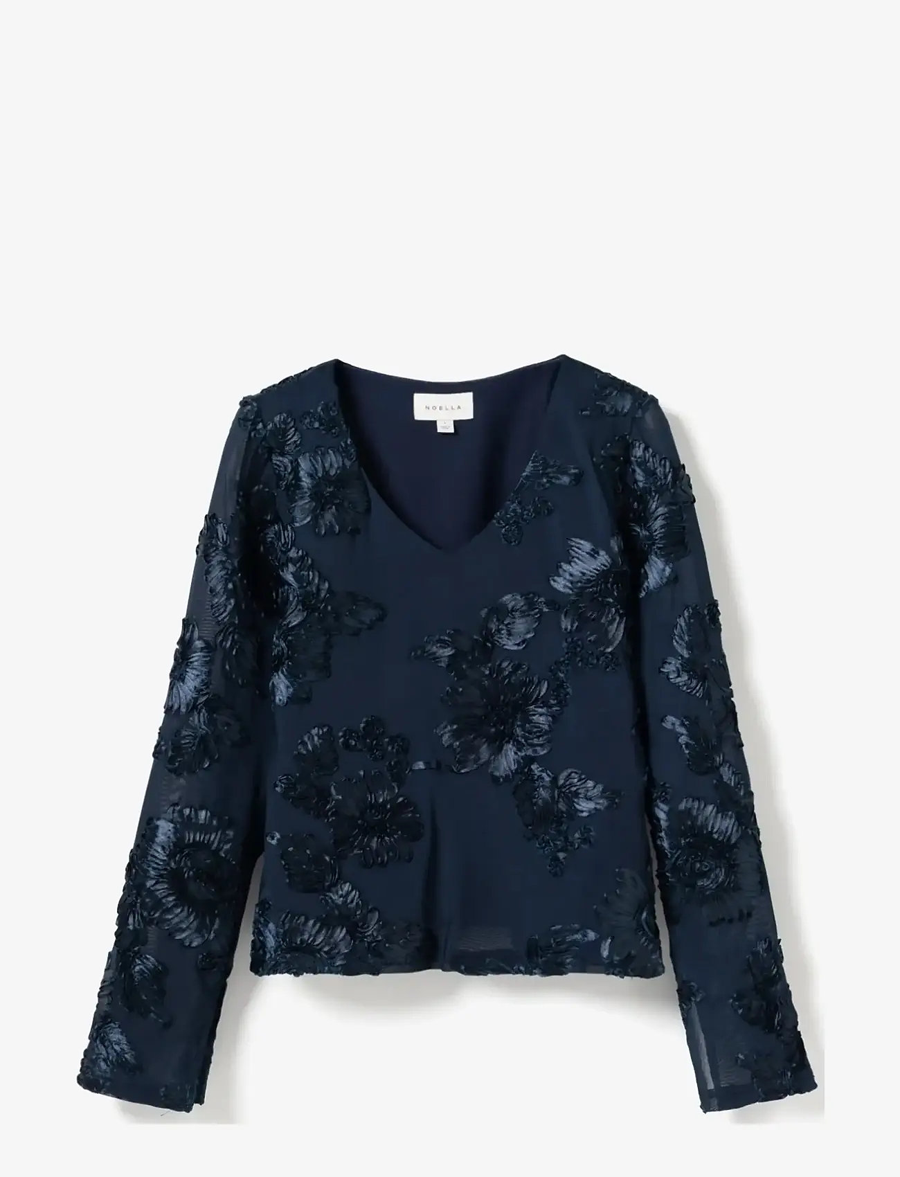 Noella - Lucille Top - langærmede bluser - navy - 2