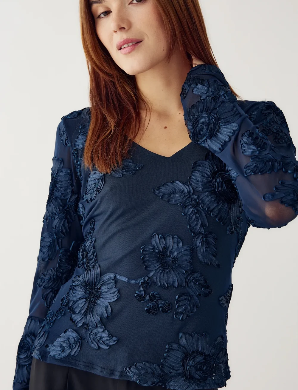 Noella - Lucille Top - langærmede bluser - navy - 0