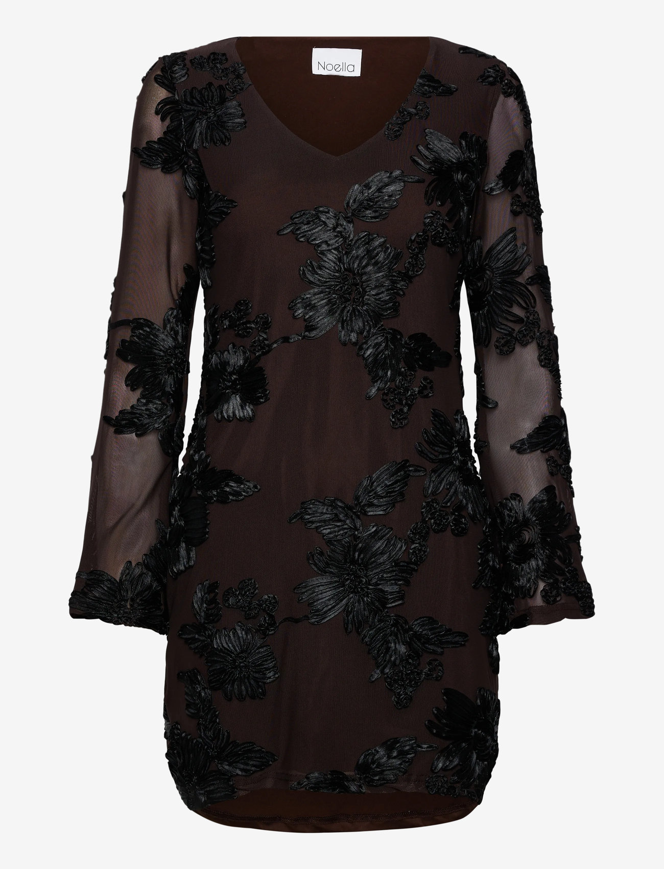Noella - Joanette Dress - blondekjoler - chocolate black - 0