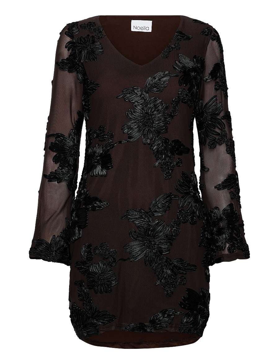 Noella - Joanette Dress - spitzenkleider - chocolate black - 1