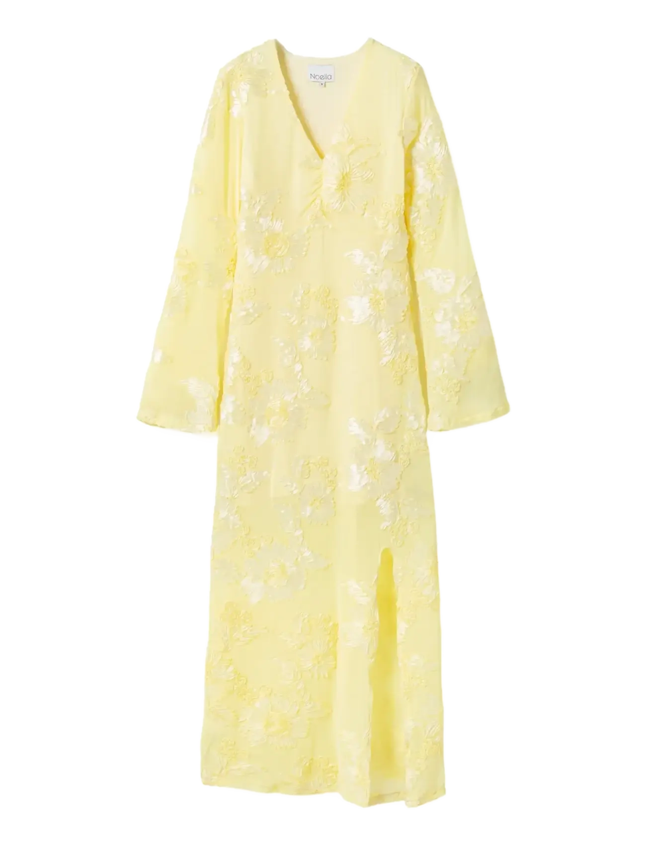 Noella Kameyella C Dress - Maxi kjoler - BUTTER YELLOW / white