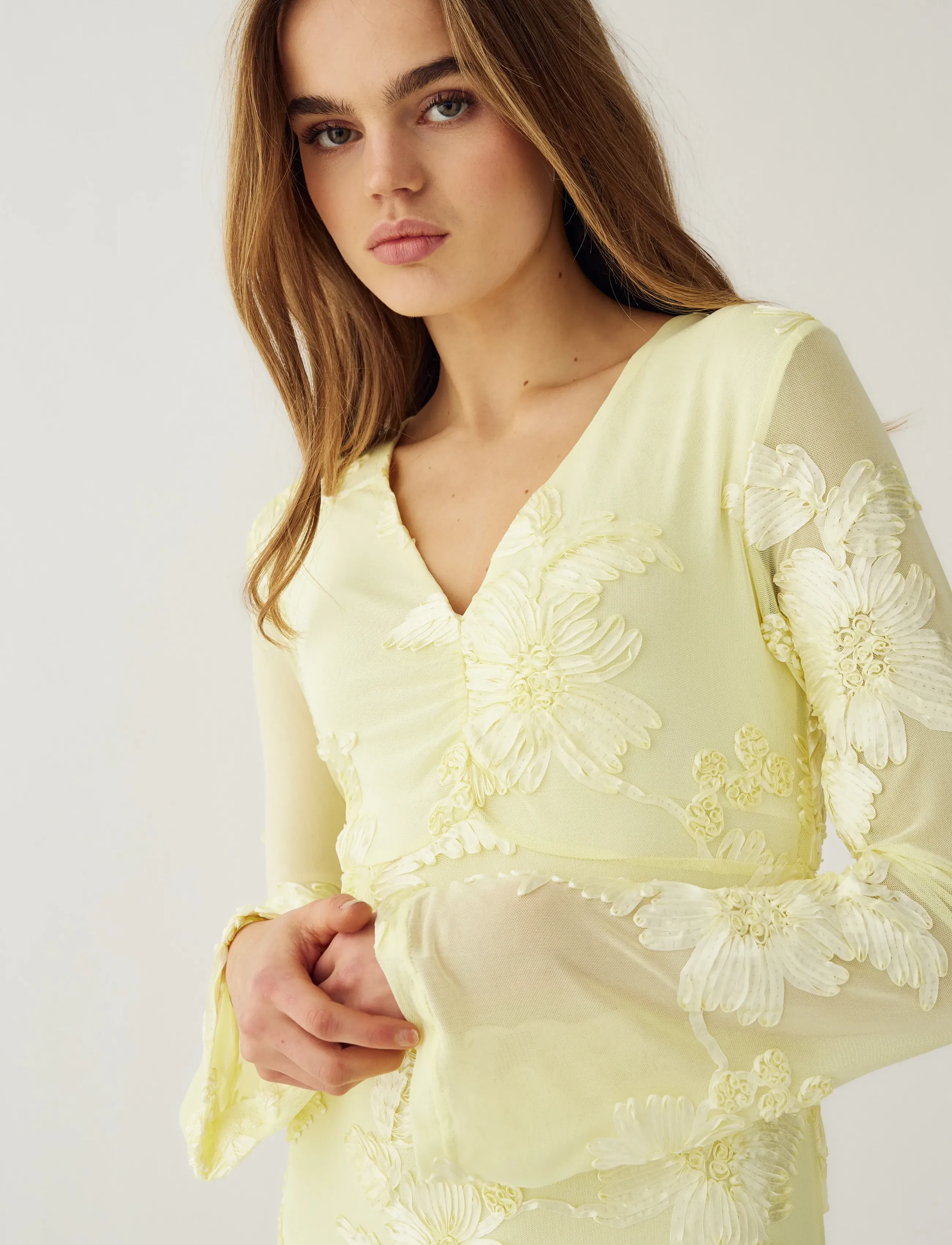 Noella - Kameyella C Dress - abendkleider - butter yellow - 4