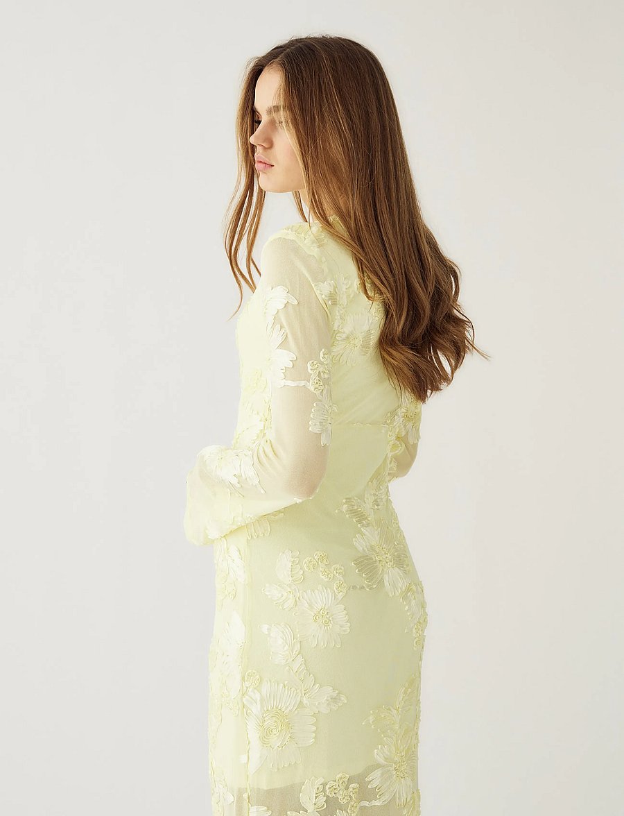 Noella - Kameyella C Dress - party wear at outlet prices - butter yellow - 5