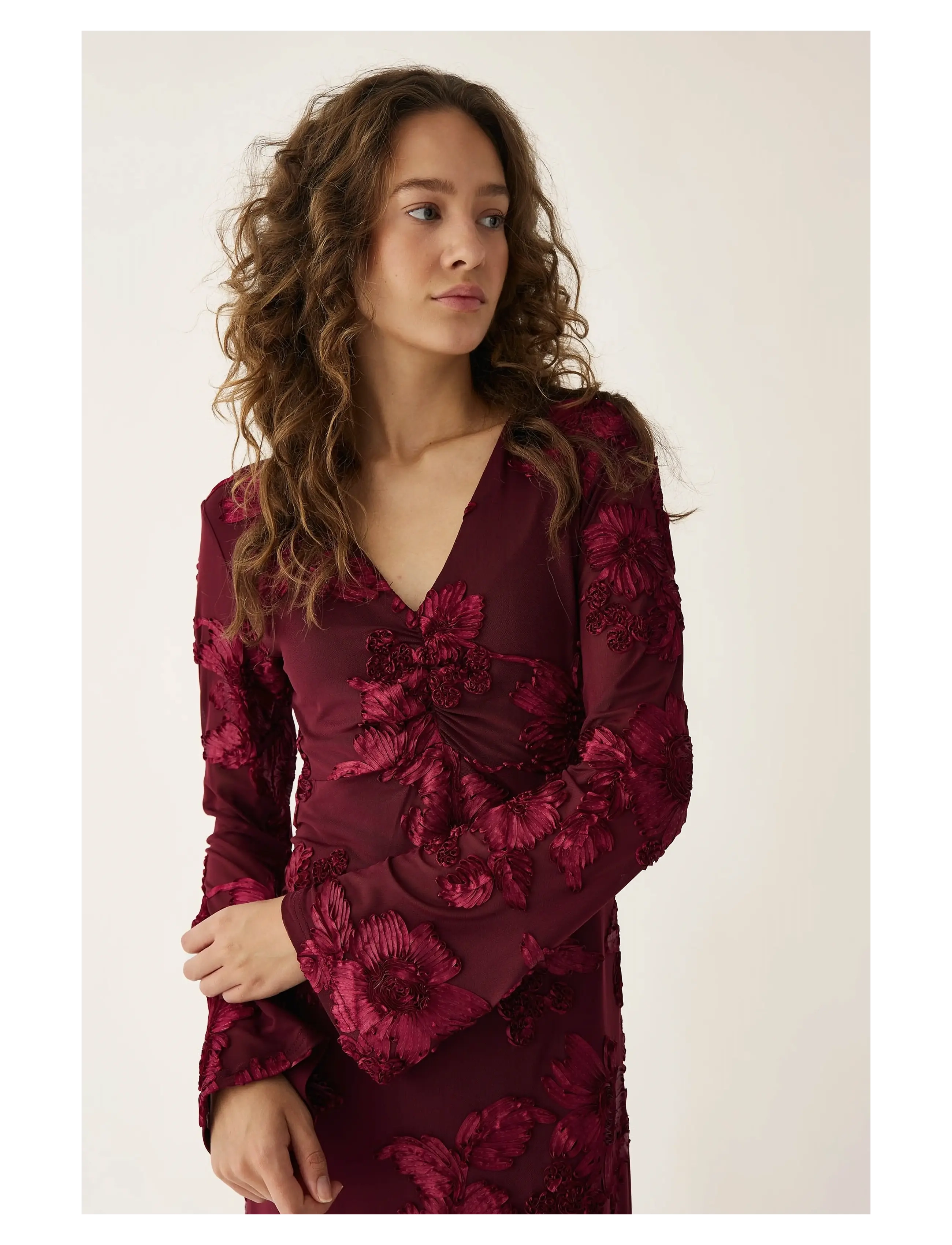 Noella Kameyella C Dress - Maxi kjoler - WINETASTING / burgundy