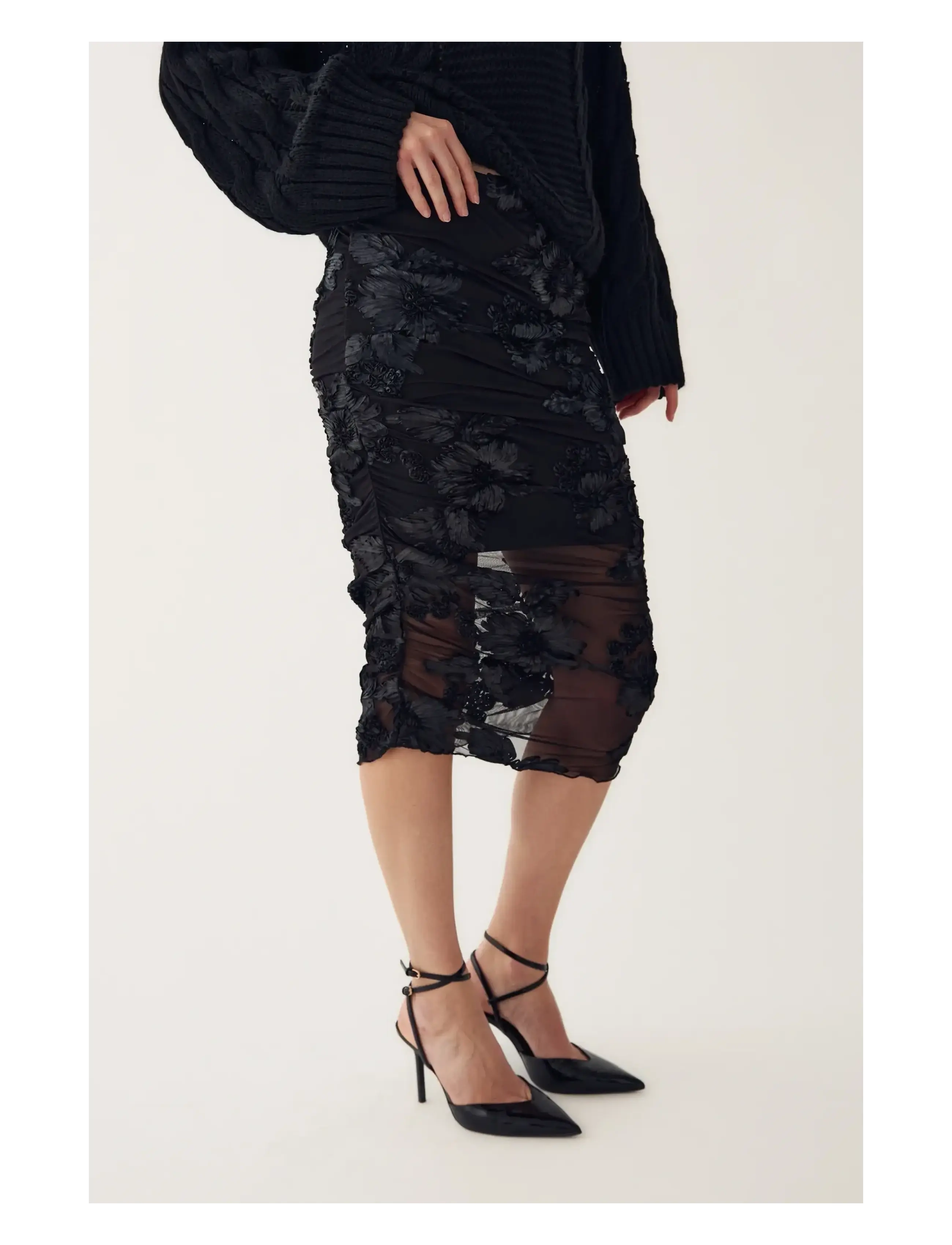 Noella N-Maridel Skirt - Nyheter - BLACK / black