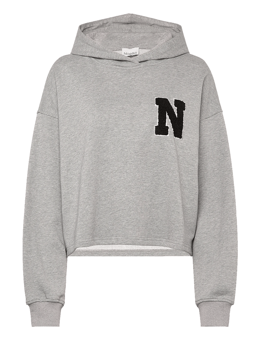 Noella - Lewanna Sweatshirt - kapuutsiga pusad - medium grey mel. - 1