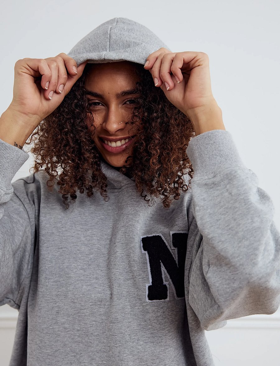Noella - Lewanna Sweatshirt - kapuutsiga pusad - medium grey mel. - 3