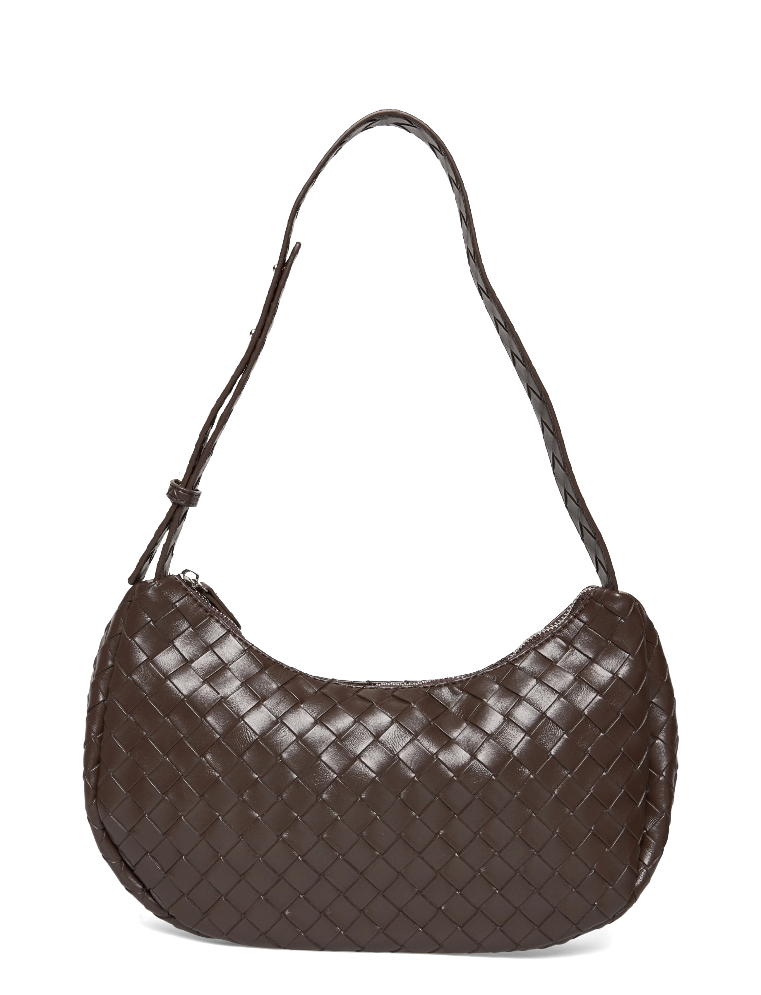 Noella Dalia Bag, Kvinder, Vævet Halvmåne Skuldertaske, Brun, Str: ONE SIZE