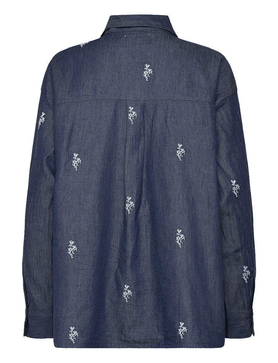 Noella - Lakelyn Shirt - dark blue wash - 1