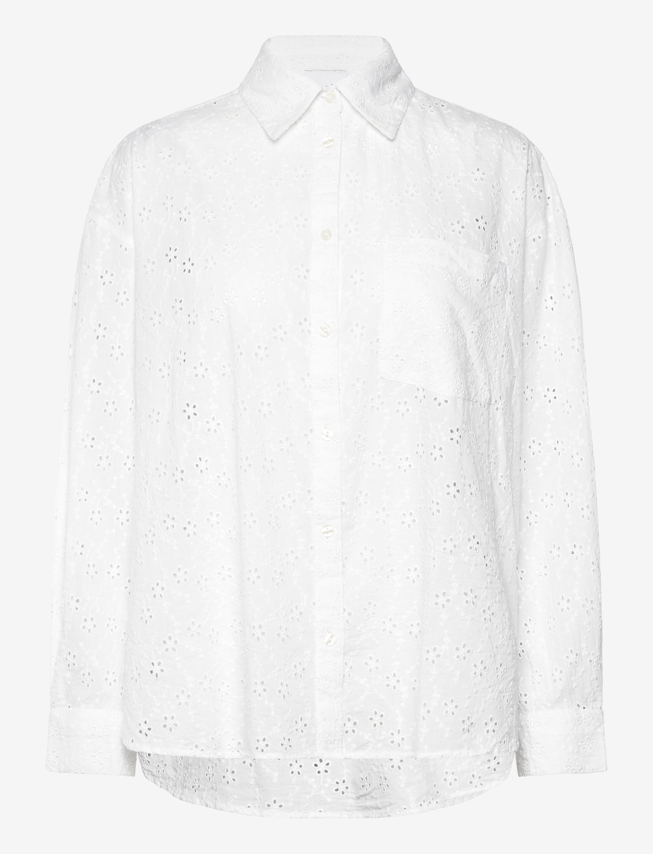 Noella - Lakelynn Shirt - långärmade skjortor - white - 1
