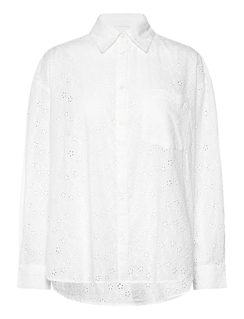 Noella - Lakelynn Shirt - långärmade skjortor - white - 1