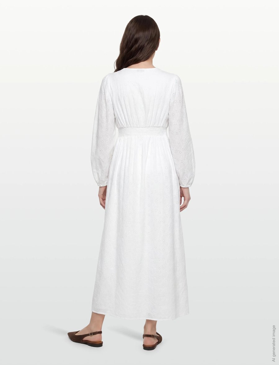 Noella - N-Lilith Maxi Dress - sommerkleider - white - 4