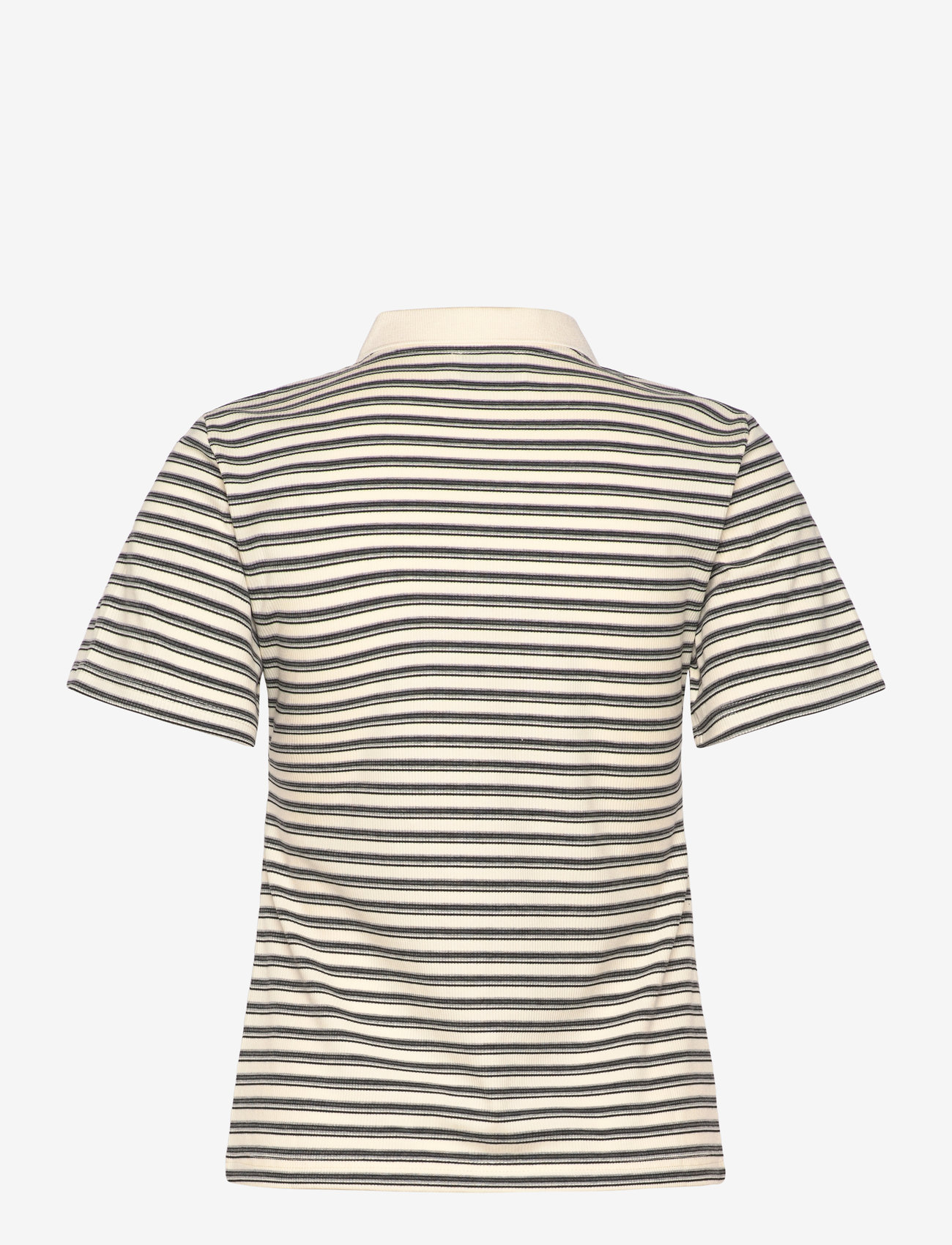 Noella - Leyna Polo Top - polo shirts - sugar grey stripe - 2