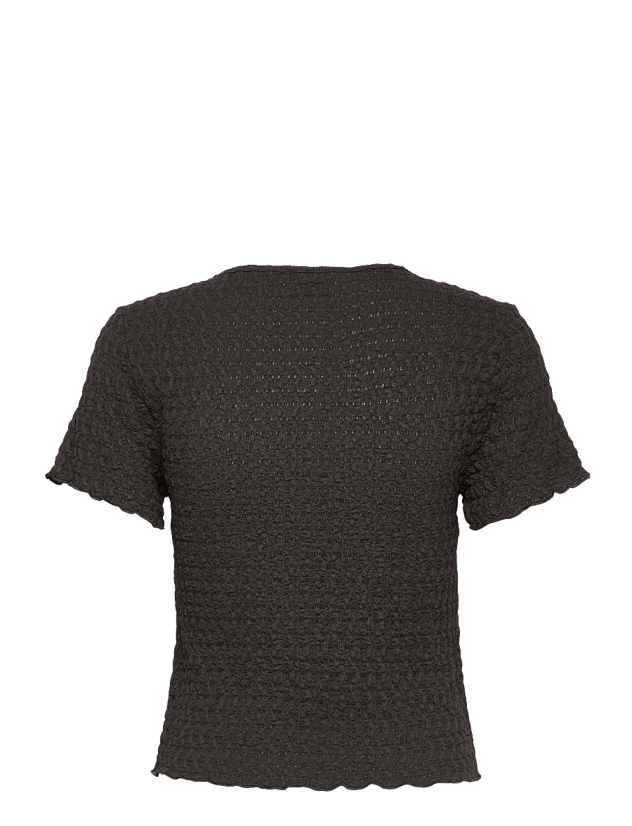 Noella - Lindy Top - kurzärmlige hemden - asphalt grey - 2