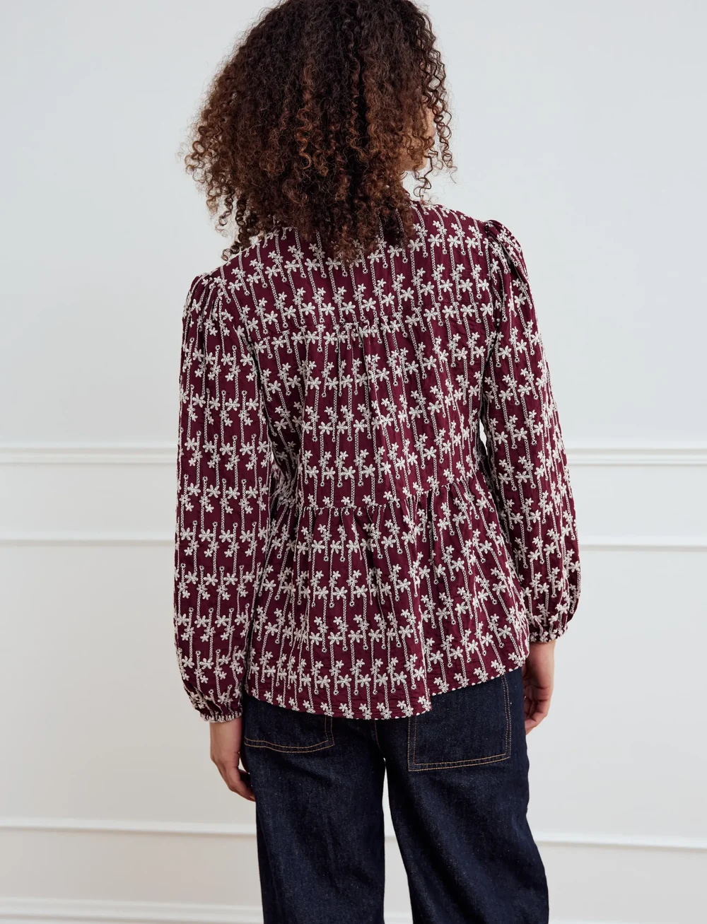 Noella - Matti Blouse - langærmede bluser - dusty mahogany - 3