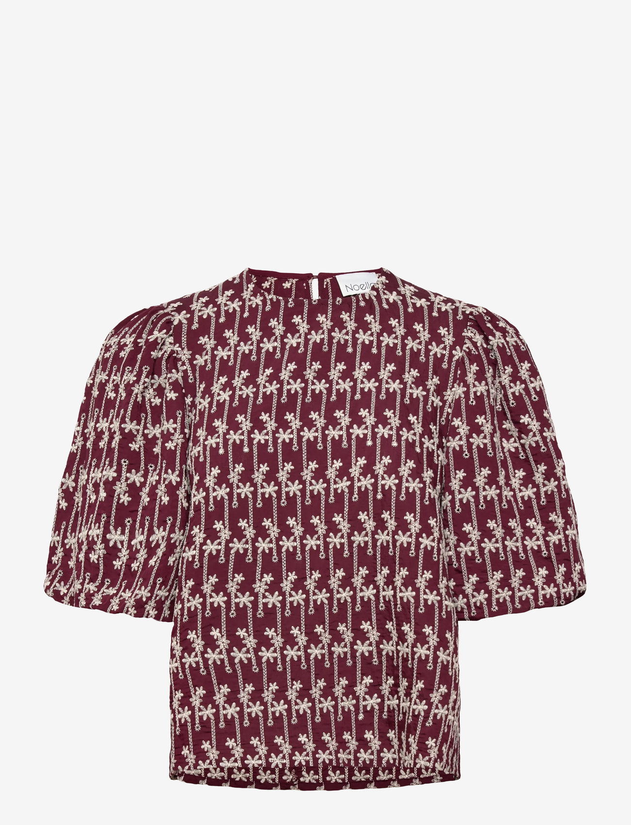 Noella - Shelly Blouse - kortærmede bluser - dusty mahogany - 0