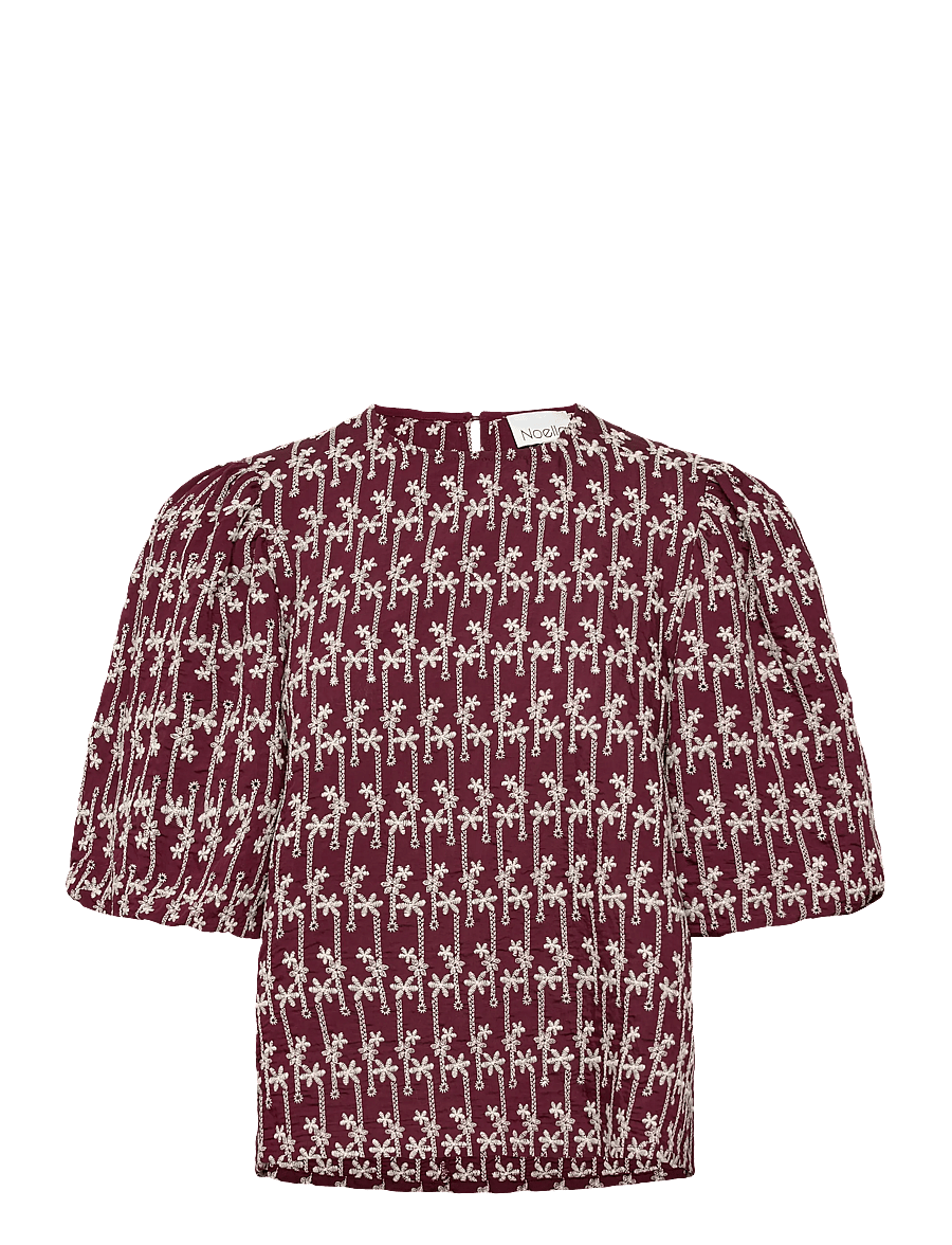 Noella - Shelly Blouse - stutterma blússur - dusty mahogany - 1
