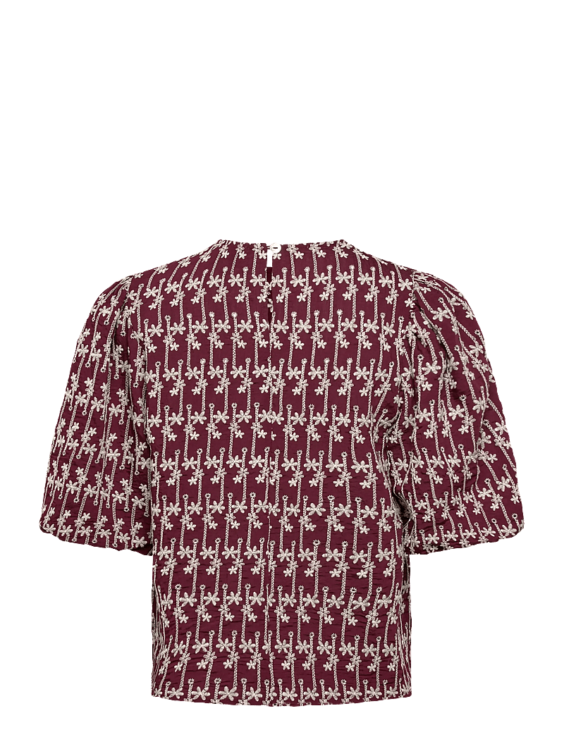 Noella - Shelly Blouse - kortärmade blusar - dusty mahogany - 2