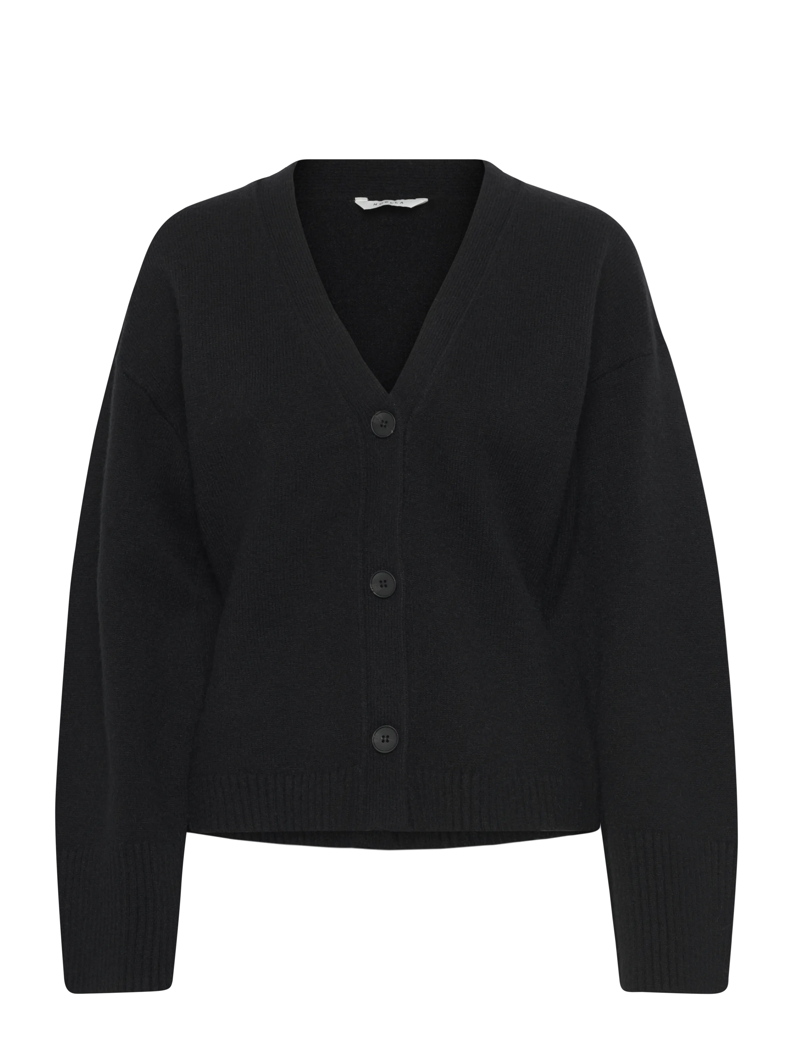 Noella Lenyx Knit Cardigan - Cardigans - BLACK / black