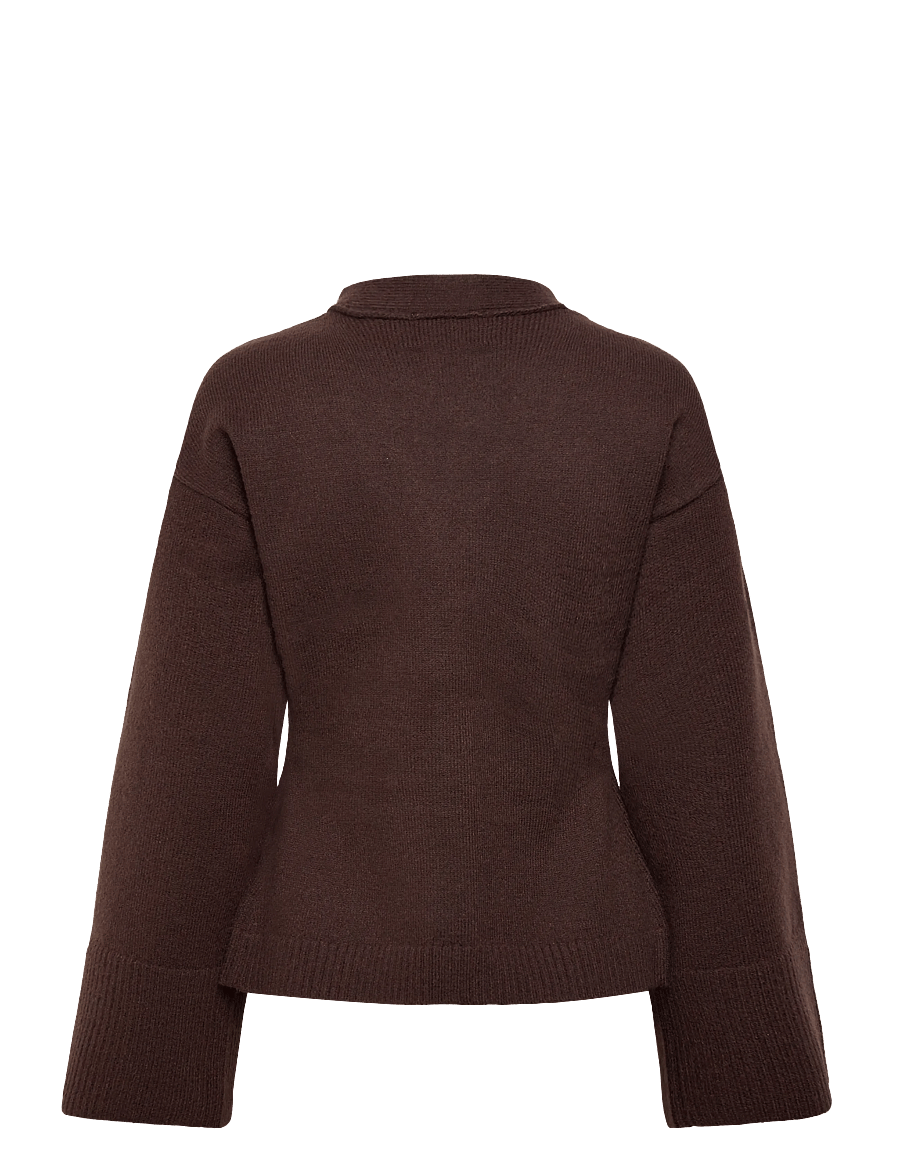 Noella - Lenyx Knit Cardigan - koftor - chocolate - 2