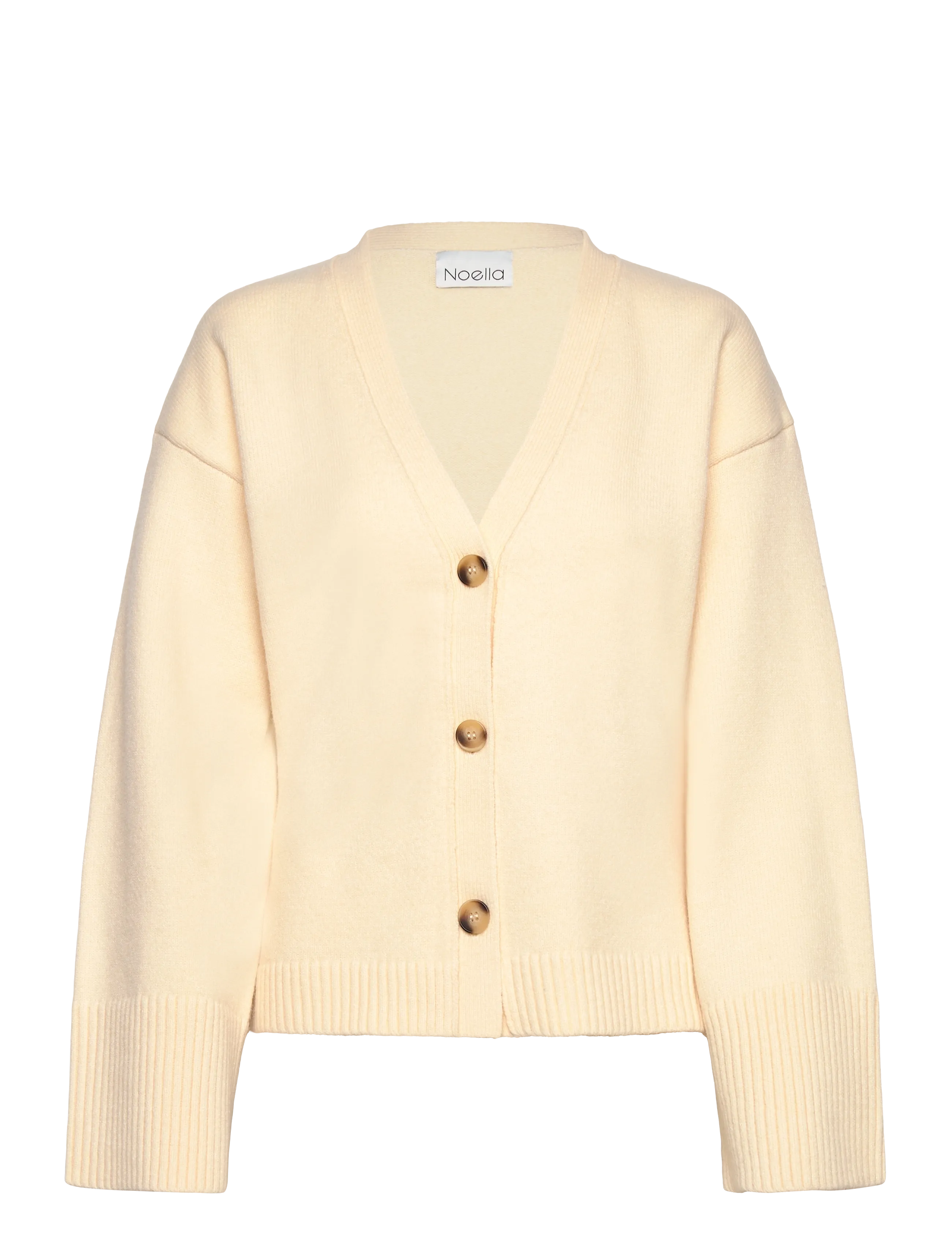 NOELLA Lenyx Knit Cardigan Cream - M - Damen
