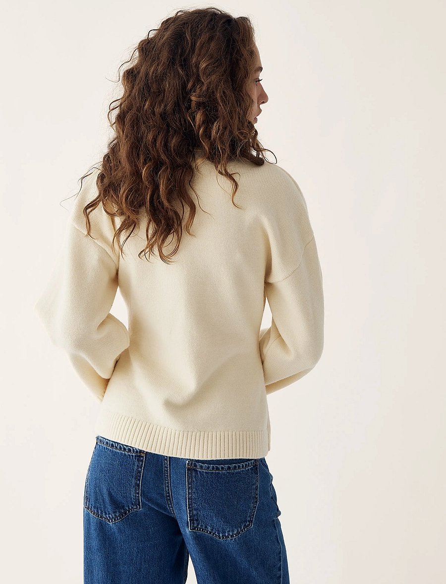 Noella - Lenyx Knit Cardigan - cardigans - ivory - 4