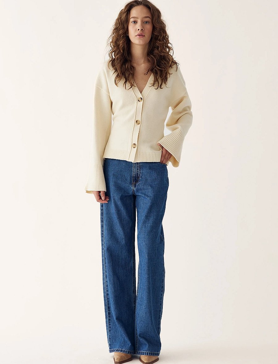 Noella - Lenyx Knit Cardigan - cardigans - ivory - 5