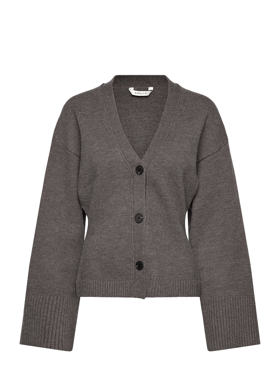 Noella - Lenyx Knit Cardigan - strickjacken - medium grey mel. - 1