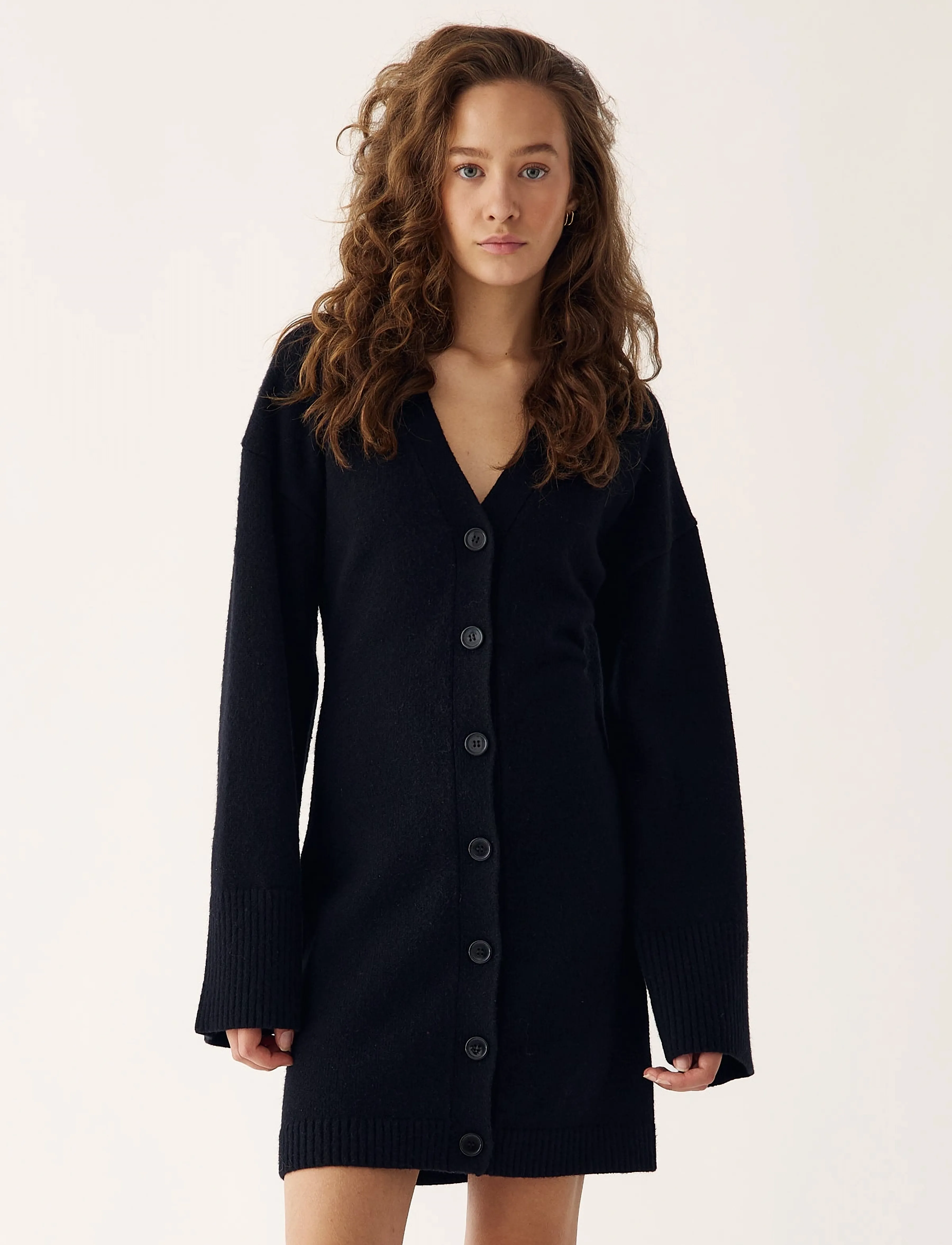 Noella Lenyxanna Knit Dress - Strickkleider - BLACK / black