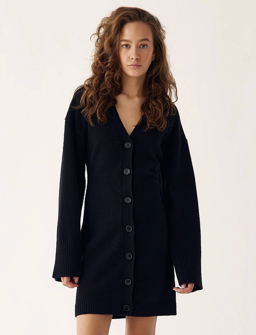 Noella - Lenyxanna Knit Dress - strickkleider - black - 0