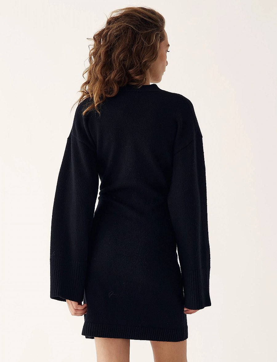 Noella - Lenyxanna Knit Dress - strickkleider - black - 3