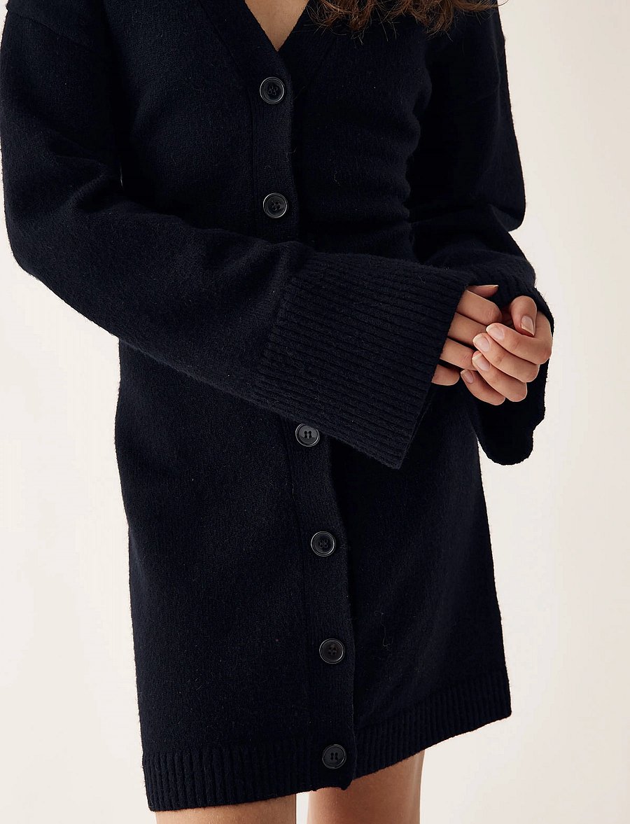 Noella - Lenyxanna Knit Dress - strickkleider - black - 4