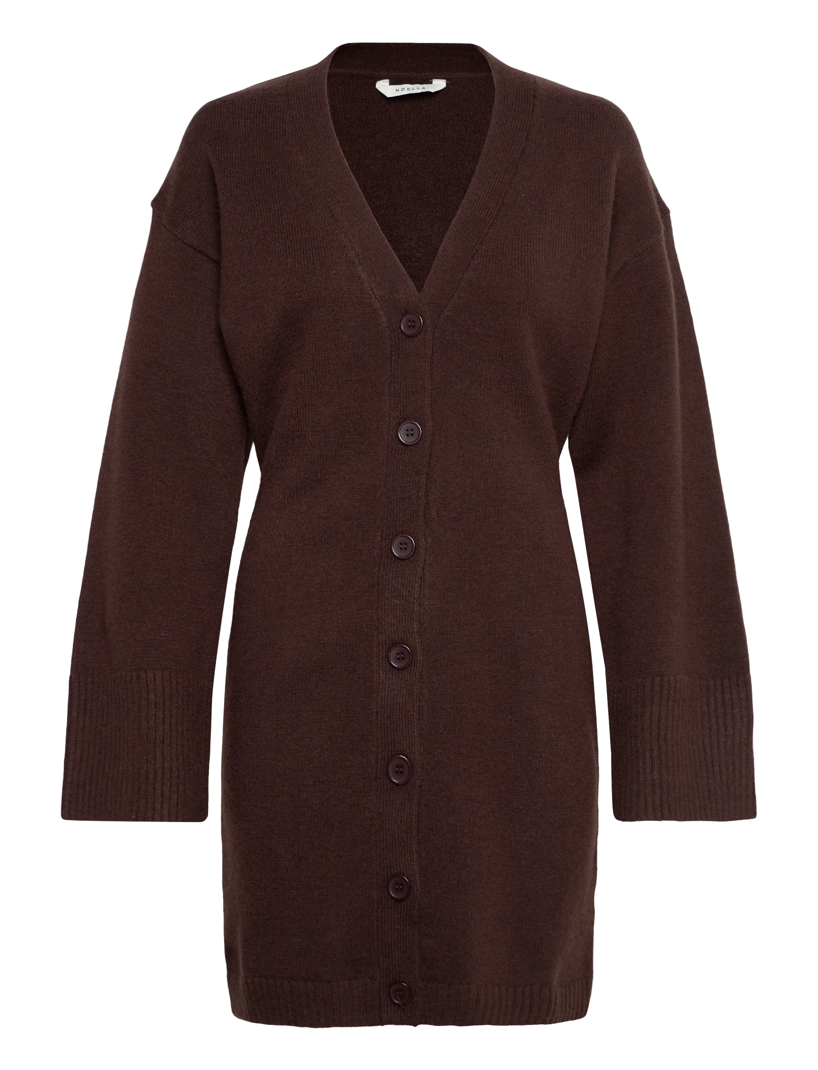 Noella Lenyxanna Knit Dress - Strickkleider - CHOCOLATE / brown