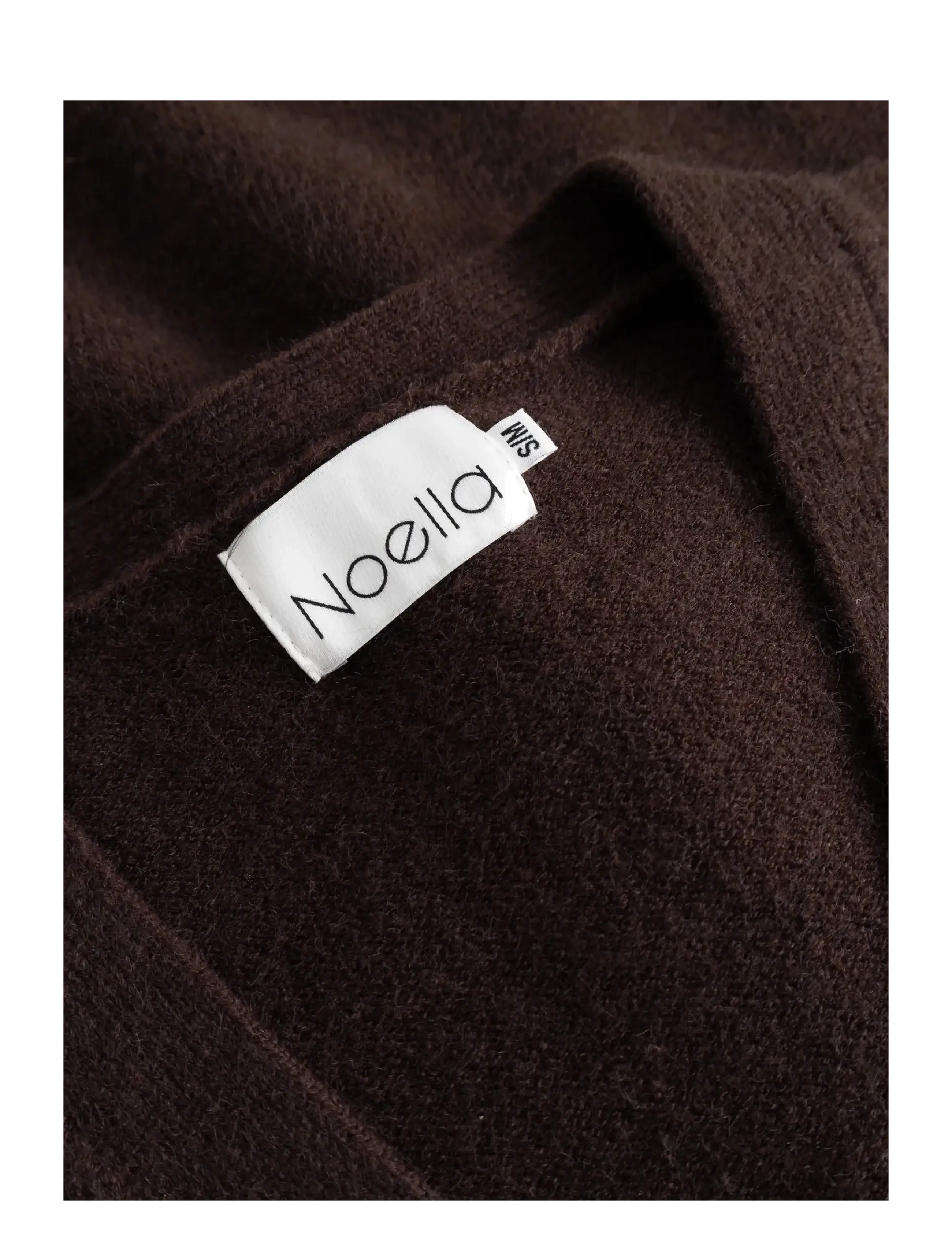 Noella - Lenyxanna Knit Dress - kootud kleidid - chocolate - 4