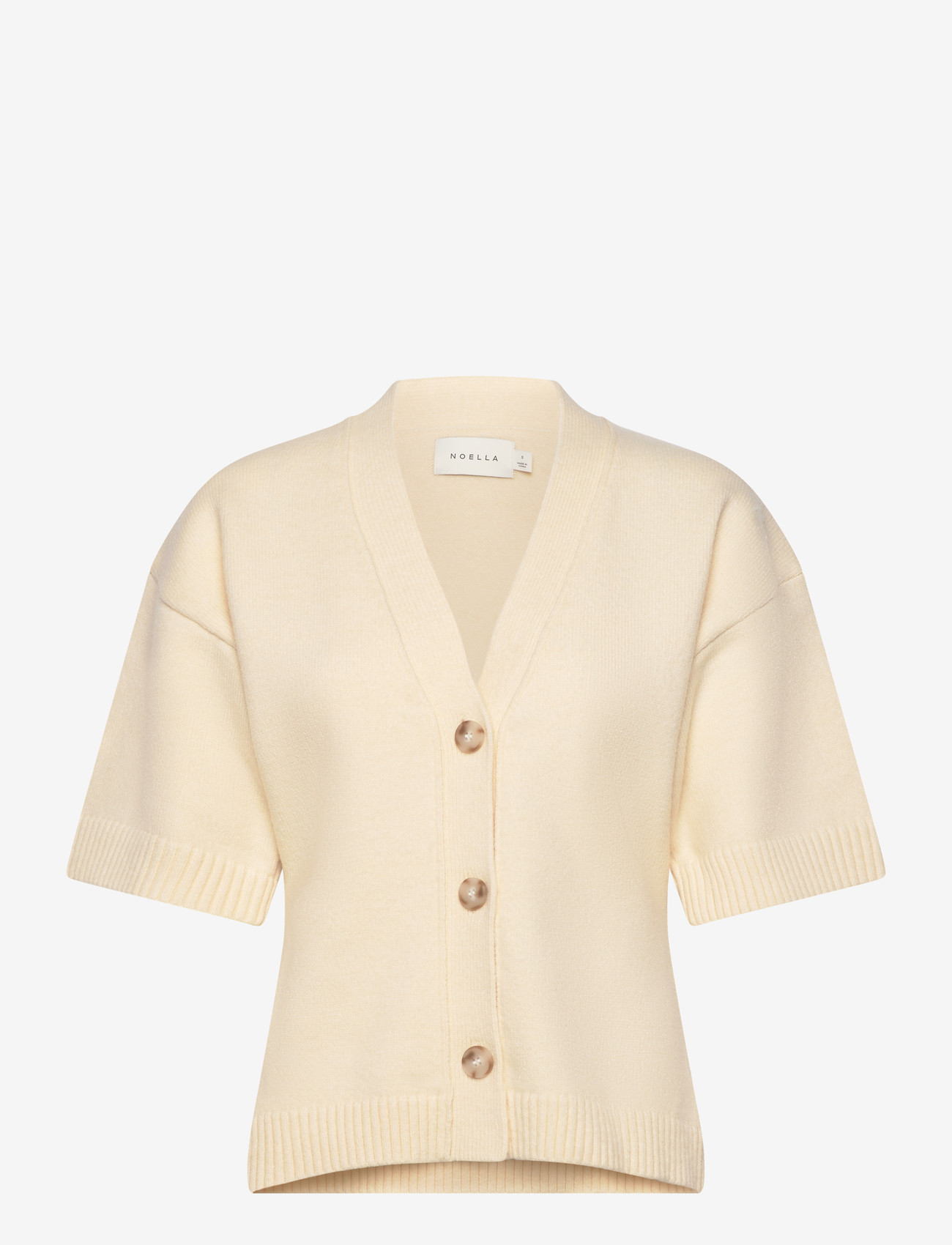Noella - N-Lenyx SS Knit - cardigans - ivory - 1