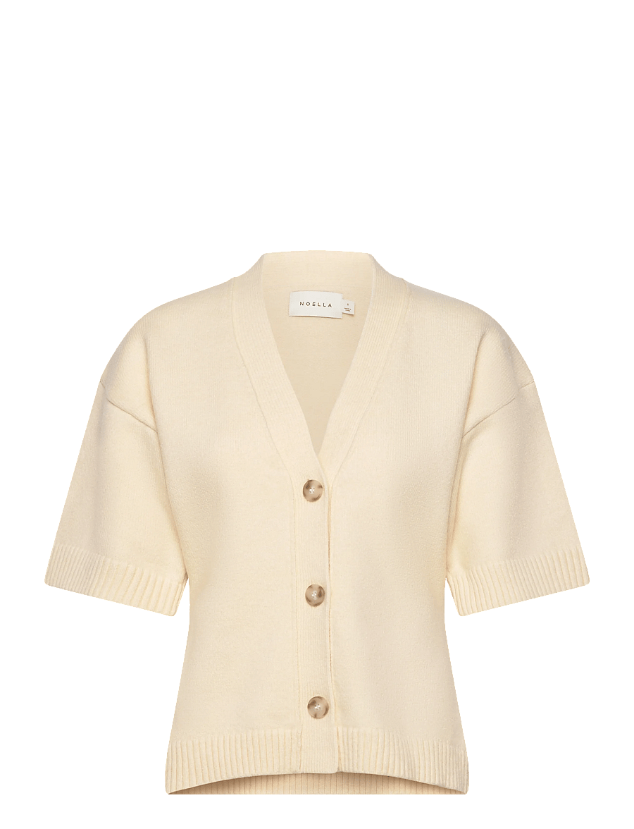 Noella - N-Lenyx SS Knit - strickjacken - ivory - 1