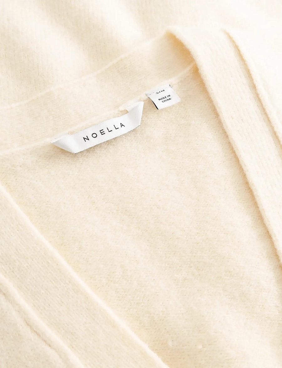 Noella - N-Lenyx SS Knit - strickjacken - ivory - 4