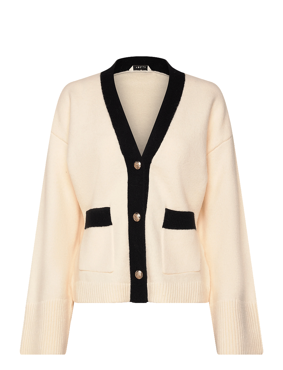 Noella - N-Lenyxette Knit Cardigan - strickjacken - white - 1