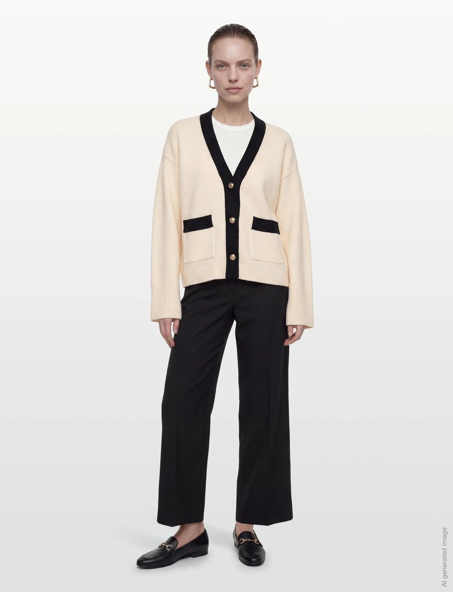 Noella - N-Lenyxette Knit Cardigan - strickjacken - white - 0