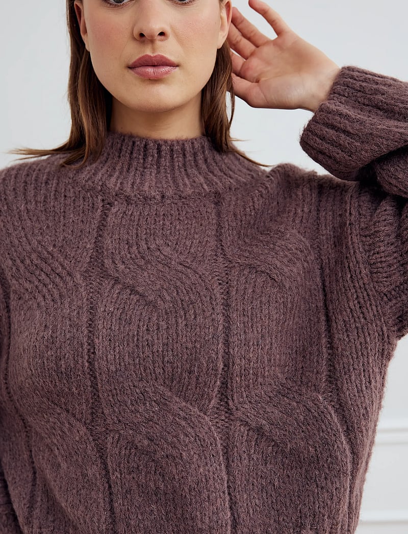 Noella - Lynx Knit - swetry - morel - 3