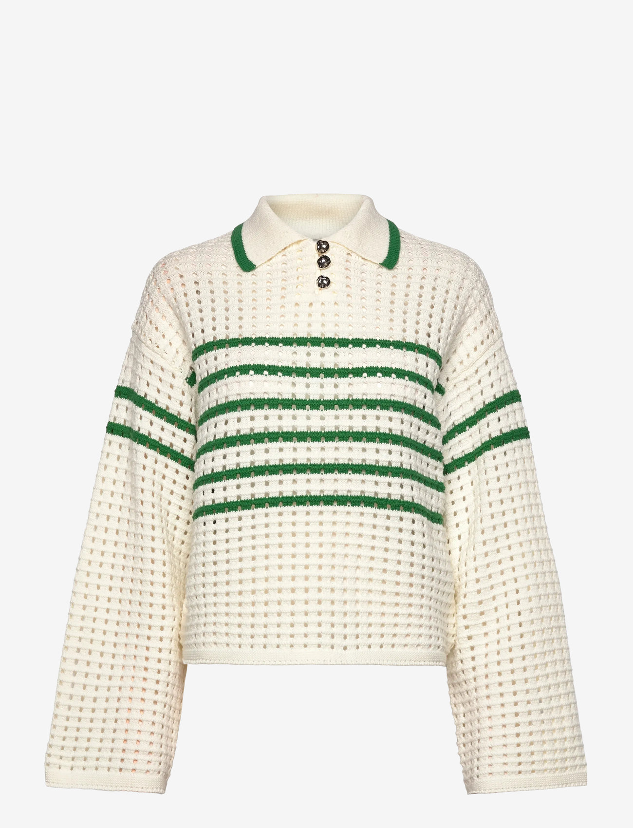 Noella - Leen Knit - efterårstøj - talani green stripe - 0