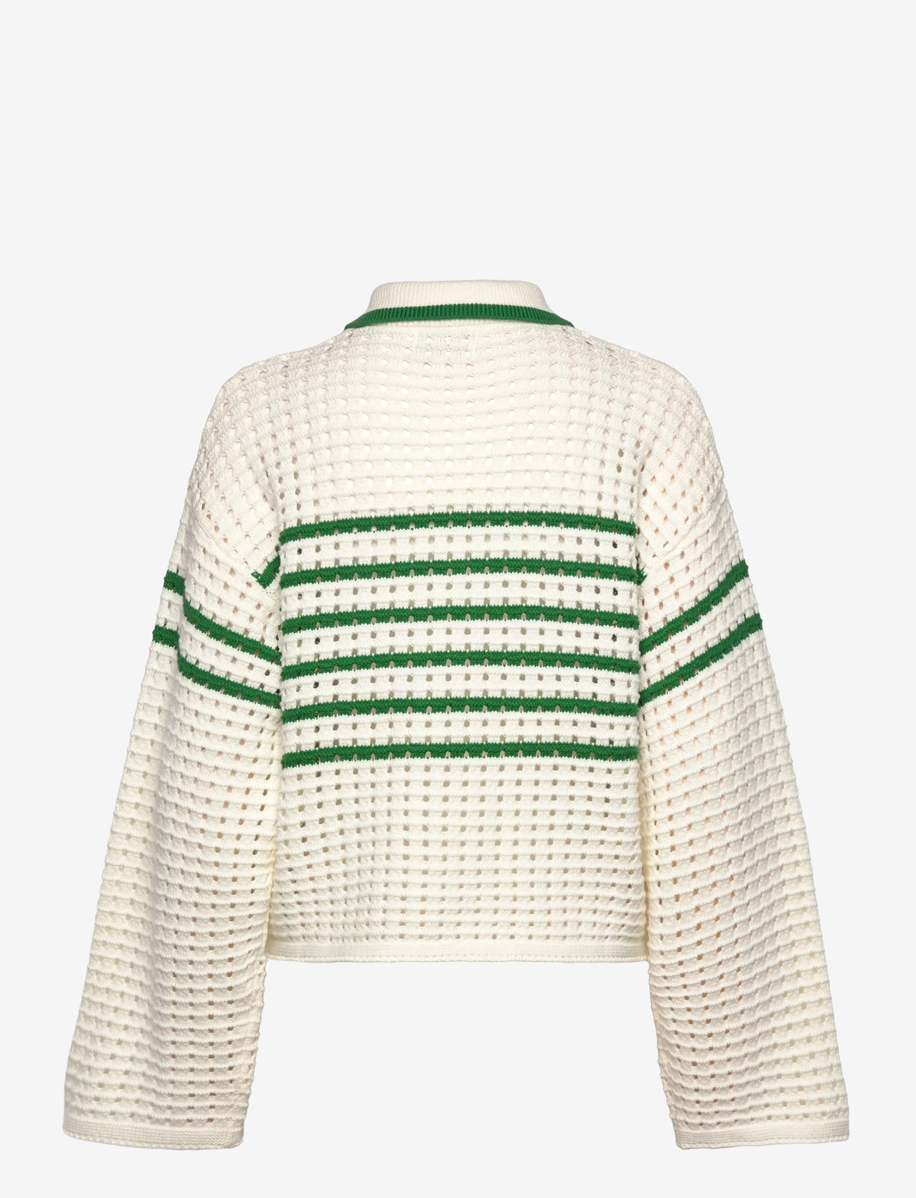 Noella - Leen Knit - efterårstøj - talani green stripe - 1