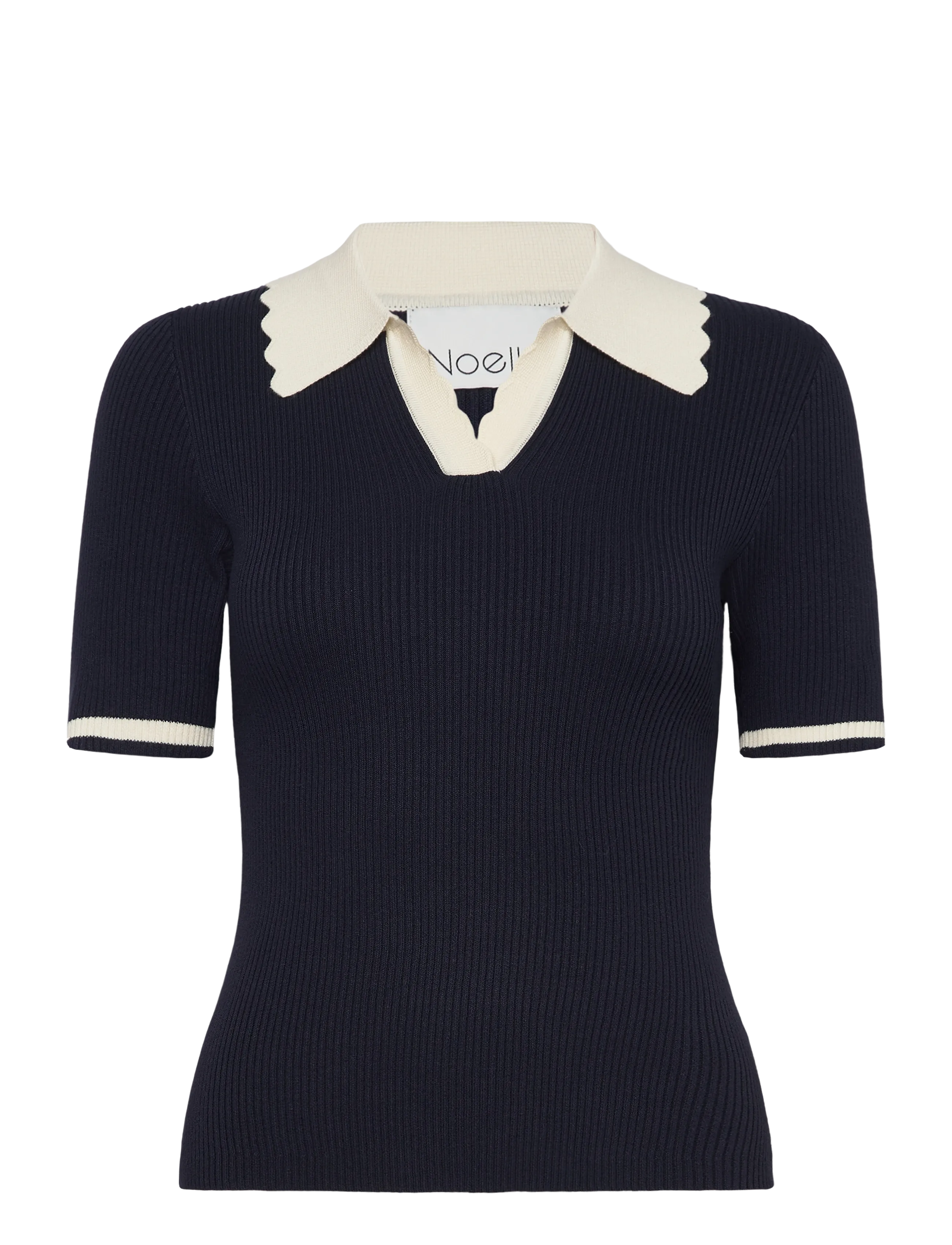 Noella - Lilo Polo Knit - navy sugar combo - 1