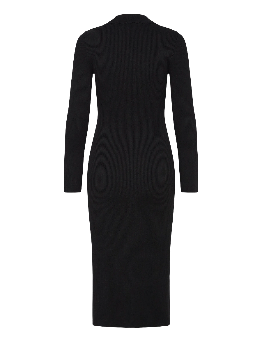 Noella - Livvy Knit Dress - strickkleider - black - 2