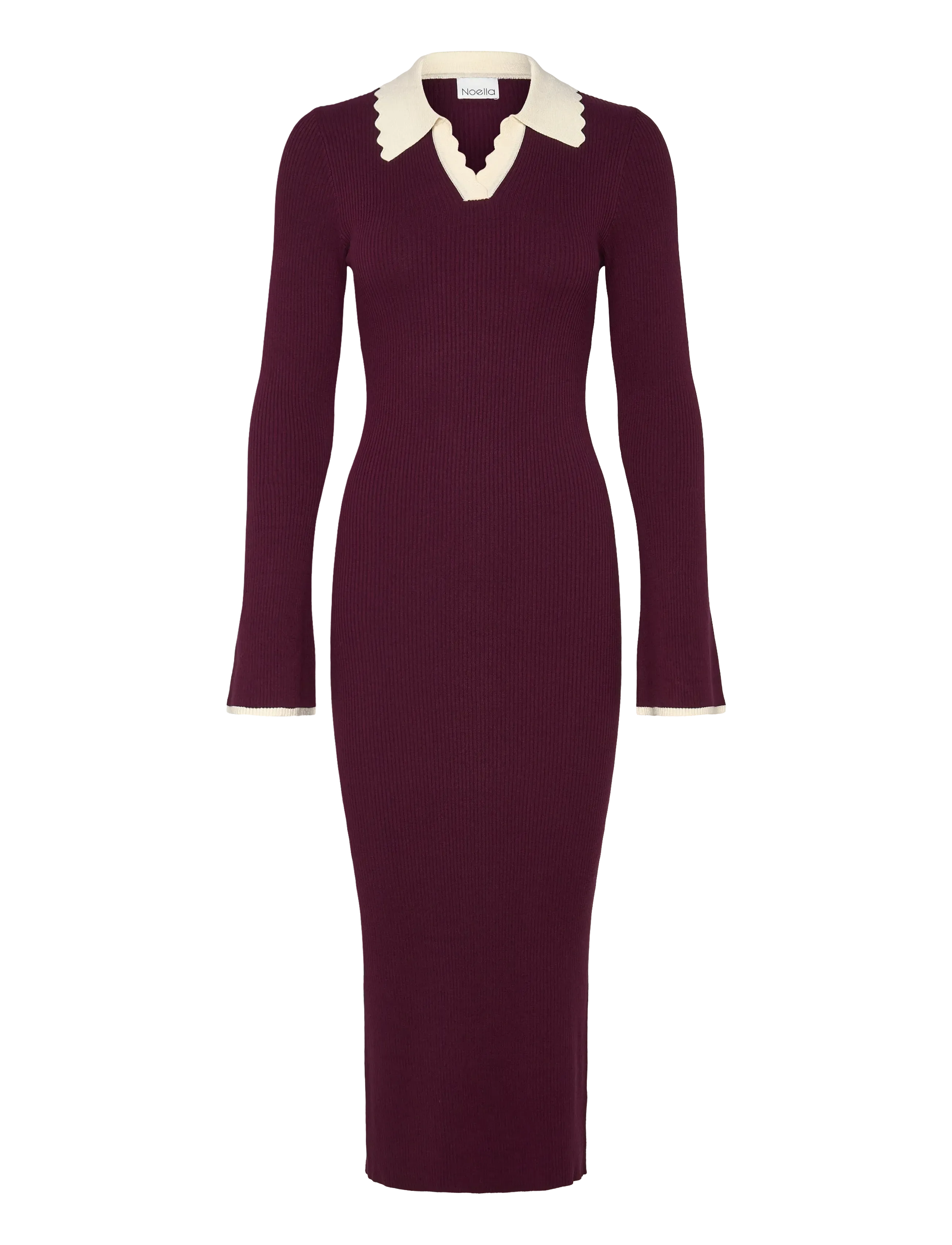 NOELLA Livvy Knit Kleid Burgundy - XXL - Damen
