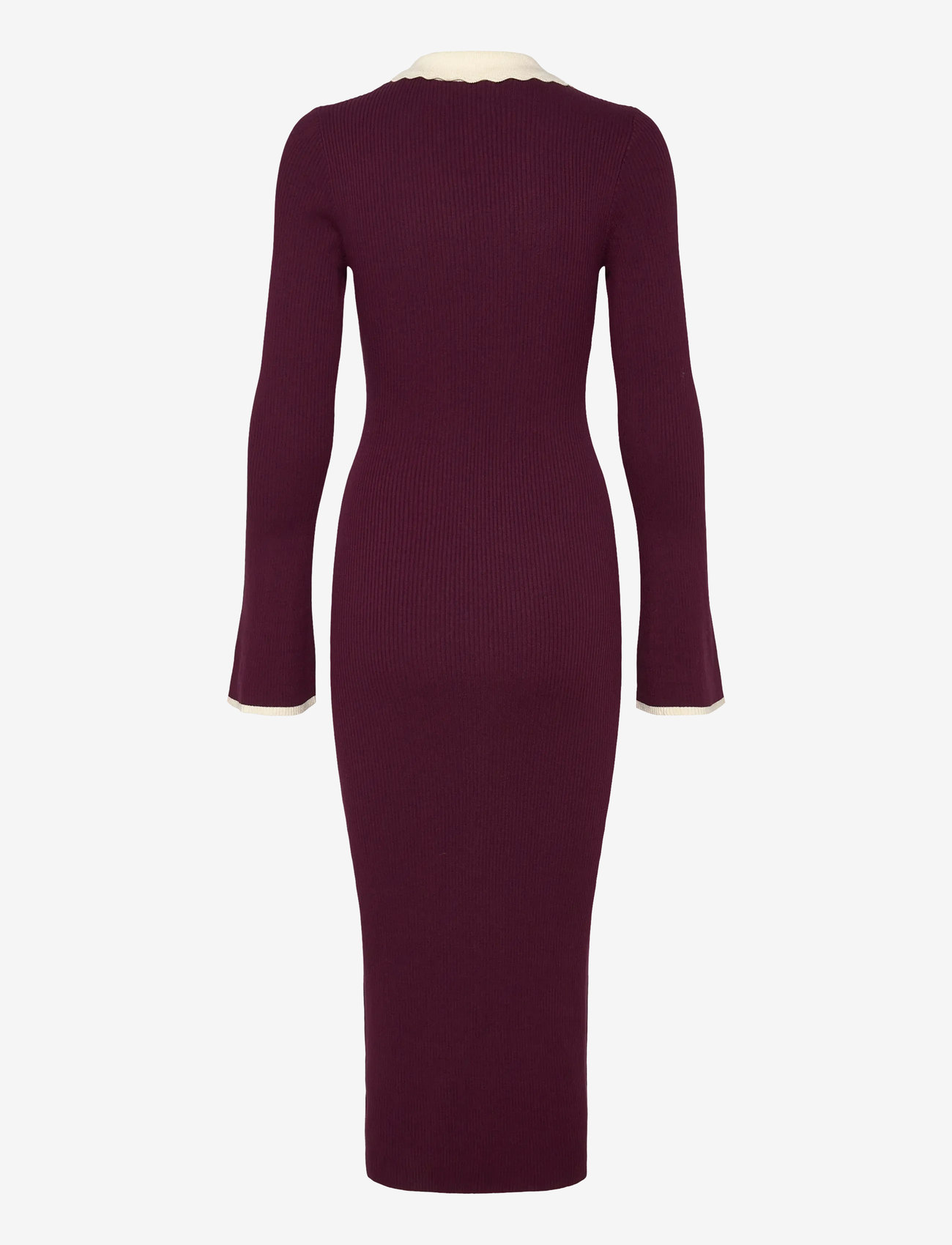 Noella - Livvy Knit Dress - stickade klänningar - wine sugar combo - 2