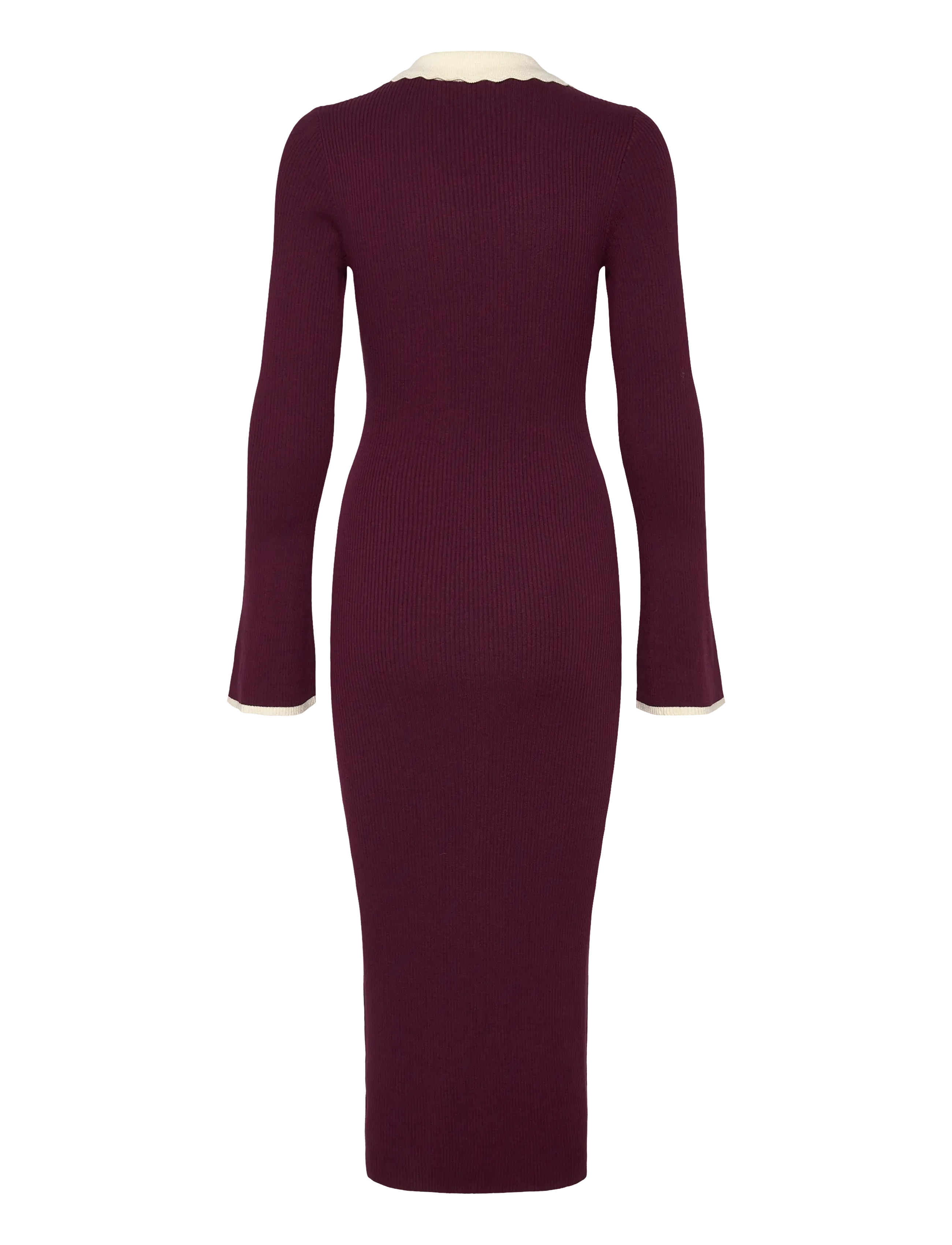 Noella - Livvy Knit Dress - kootud kleidid - wine sugar combo - 2