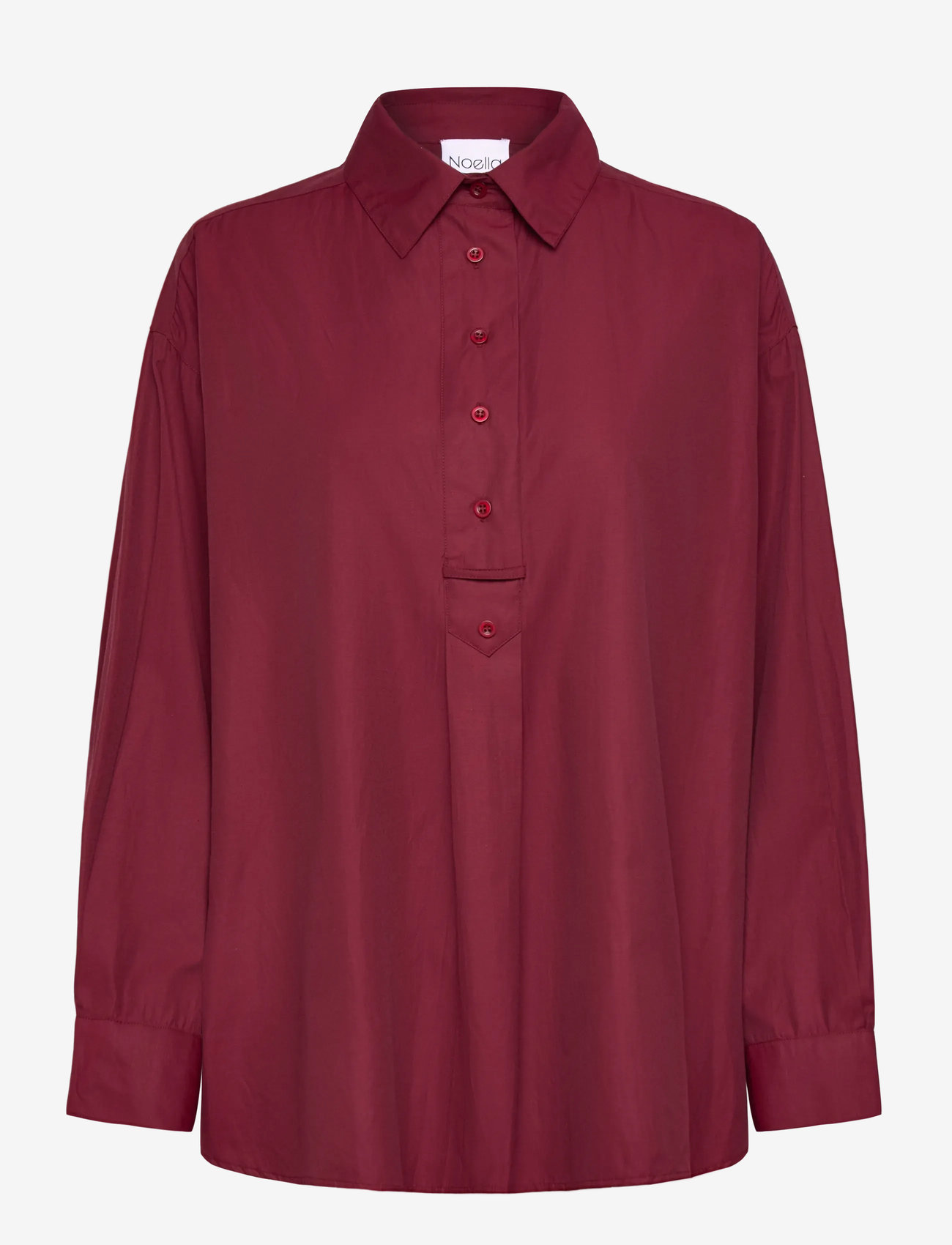 Noella - Leonie Shirt - pikkade varrukatega särgid - dusty mahogany - 1