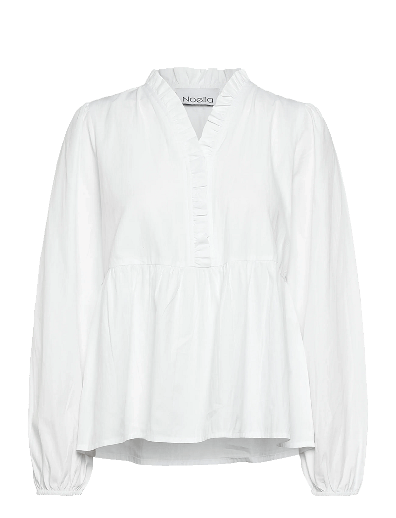 Noella - Matti Blouse - langärmlige blusen - white - 1