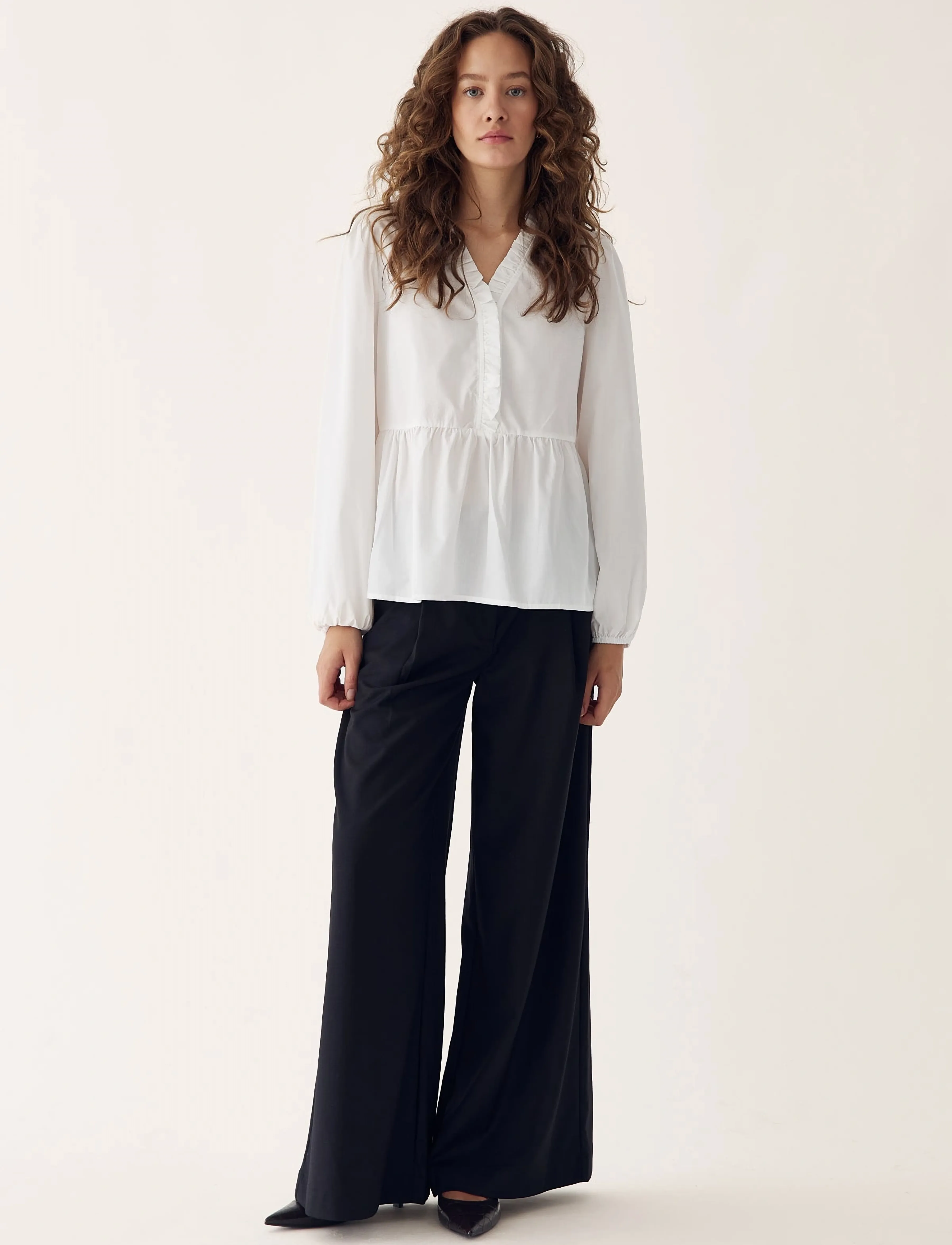 Noella Matti Blouse, XS, White, Bluser > Langærmede, Dame